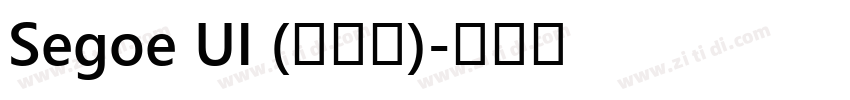 Segoe UI (标准版)字体转换